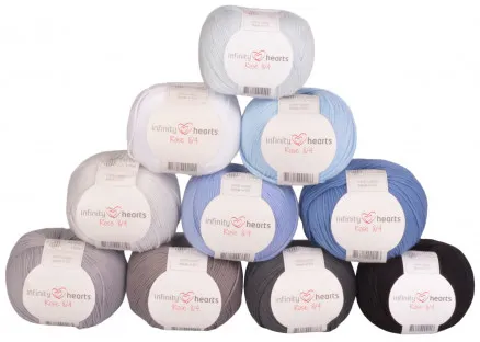 Infinity Hearts Rose 8/4 Lankapaketti 14 Sininen ja Harmaa sävy - 10 kpl - Lankapaketti 14 Sininen ja Harmaa sävy
