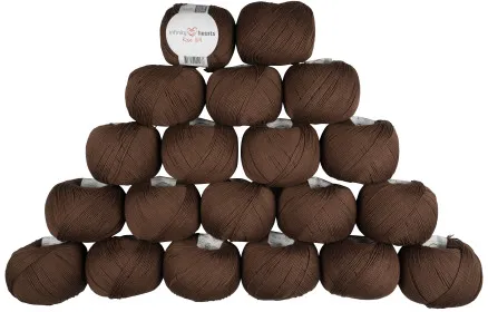 Infinity Hearts Rose 8/4 Lanka-pakkaus Yksivärinen 219 Ruskea - 20 kpl - Infinity Hearts Rose 8/4 Lanka-pakkaus Yksivärinen 219 Ruskea - 20 kpl