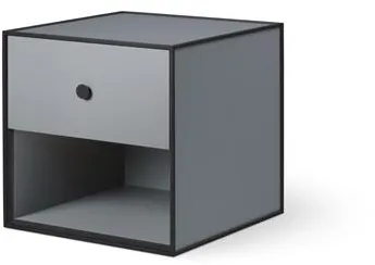 Audo Frame 35 yhdellä laatikolla 35X35X35 tummanharmaa